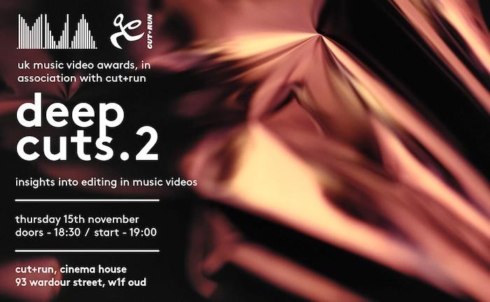 Deep Cuts 2 - UKMVAs' and Cut+Run's editing workshop returns on November 15th