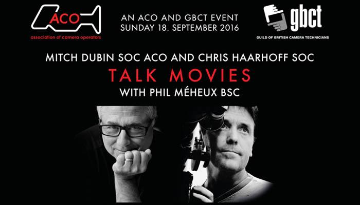 Top camera operators Mitch Dubin and Chris Haarhoff in London event on Sunday 18th September