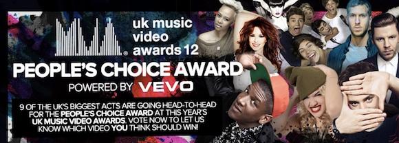 UK Music Video Awards 2012 - People's Choice Award finalists announced today!