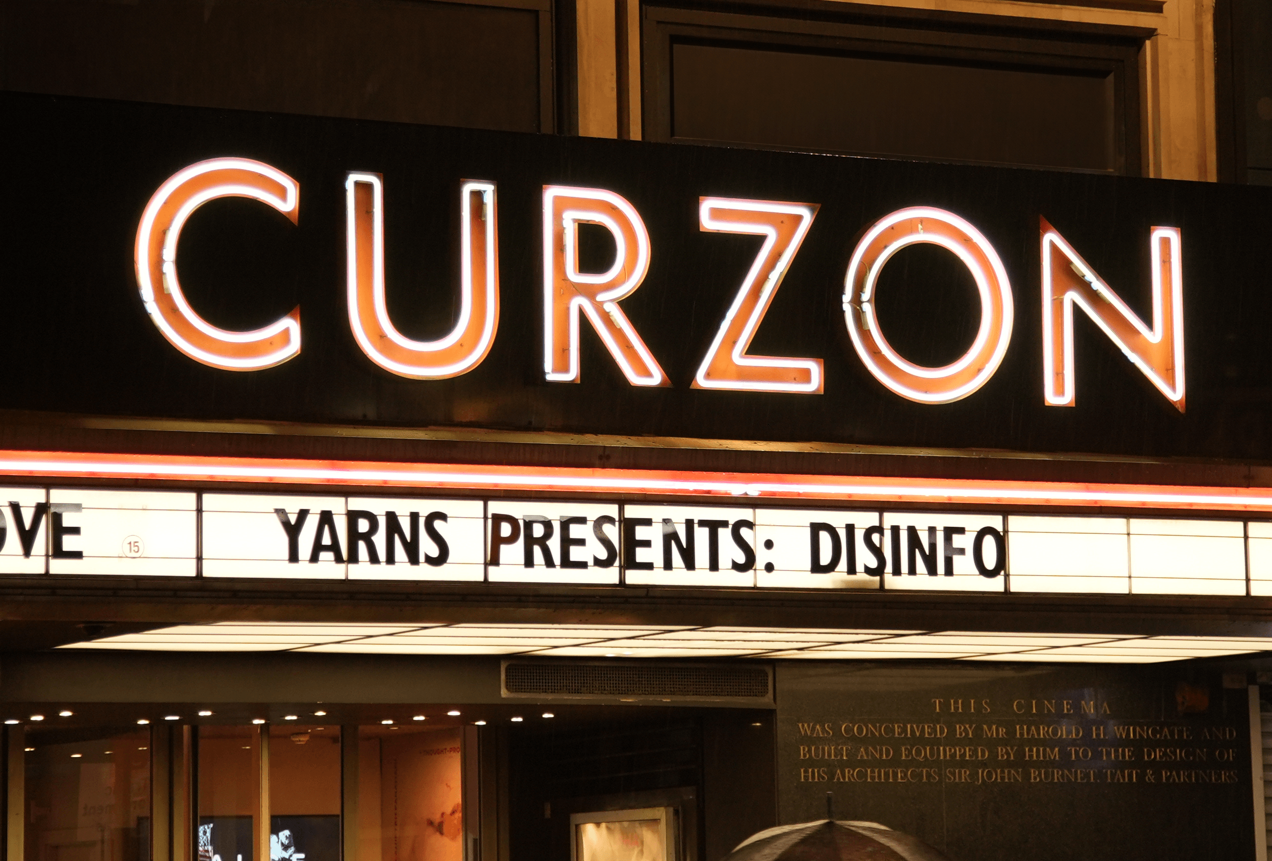 Three winning Yarns films on Disinfo theme premiered at Curzon Soho screening